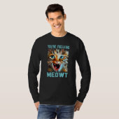 私を猫のように狂わせる 猫のミーム 猿 ミャオ Tシャツ (正面フル)