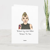 私を理解してくれる | ポップアート カード (裏面)