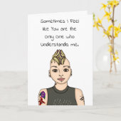 私を理解してくれる | ポップアート カード (黄色い花)