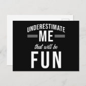 私を甘く見ておもしろい ポストカード (正面/裏面)