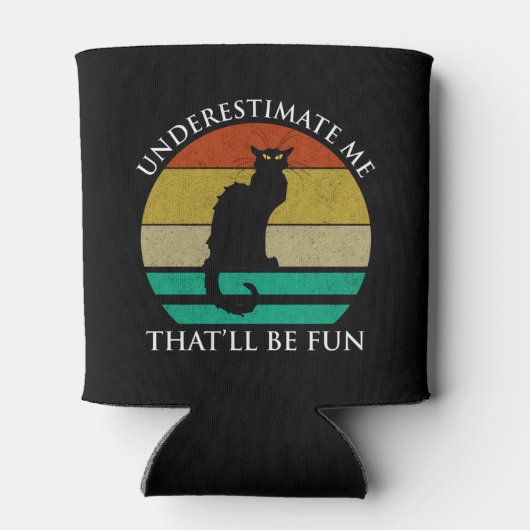 私を甘く見なさい。それがおもしろいだ 缶クーラー (裏面)