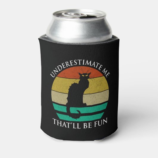 私を甘く見なさい。それがおもしろいだ 缶クーラー (缶裏面)