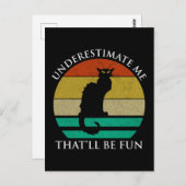 私を甘く見なさい。それがおもしろい ポストカード (正面/裏面)