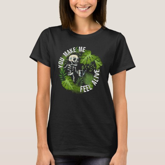 私を生き生きとさせる植物 Tシャツ (正面)