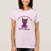 私を生き返らせるのか…キャッおもしろいトプン引用文 Tシャツ (正面)