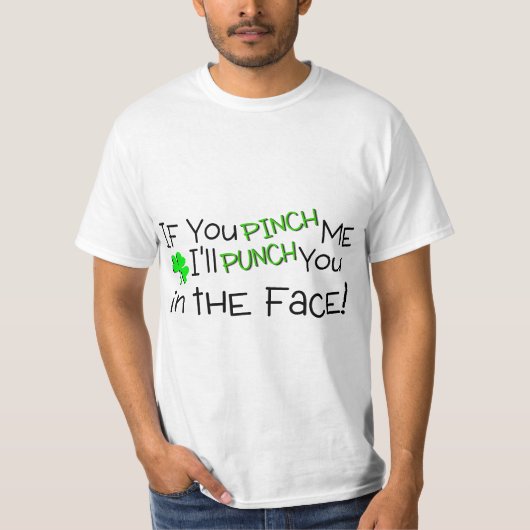 私を病気の穿孔器顔のつまめば Tシャツ (正面)