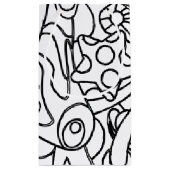 私を白黒着色のパーティー着色して下さい スモールペーパーバッグ (裏面)