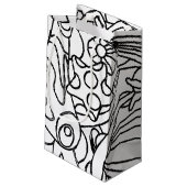 私を白黒着色のパーティー着色して下さい スモールペーパーバッグ (裏面アングル)