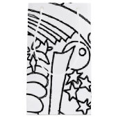 私を白黒着色のパーティー着色して下さい スモールペーパーバッグ (正面)