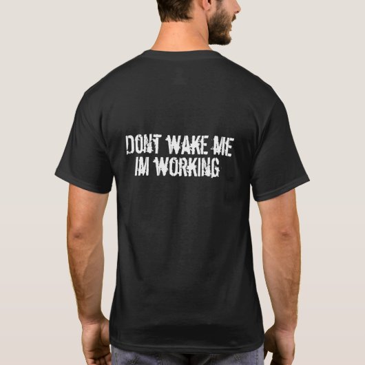 私を目覚めさせないで下さい Tシャツ (裏面)