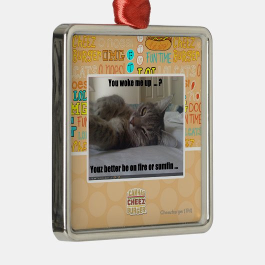 私を目覚めさせました メタルオーナメント (右)