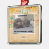 私を目覚めさせました メタルオーナメント (左)