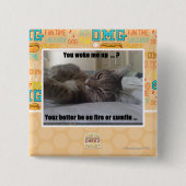 私を目覚めさせました 缶バッジ (正面)