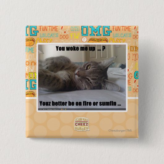 私を目覚めさせました 缶バッジ (正面)