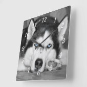 私を眠らせてくださいお願い壁時計 スクエア壁時計 (傾斜)