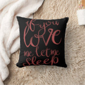 私を眠ることを許可したら私を愛すれば クッション (ブランケット)