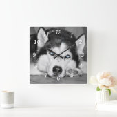 私を眠ることを許可して下さい スクエア壁時計 (ホーム)