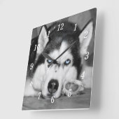 私を眠ることを許可して下さい スクエア壁時計 (傾斜)