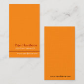 私を着色して下さい!  ミニマルで上品な縦のデザイン 名刺 (正面/裏面)