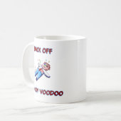 私を知っていますブードゥーの人形の魔法のハイチ人を後退させて下さい コーヒーマグカップ (正面左)