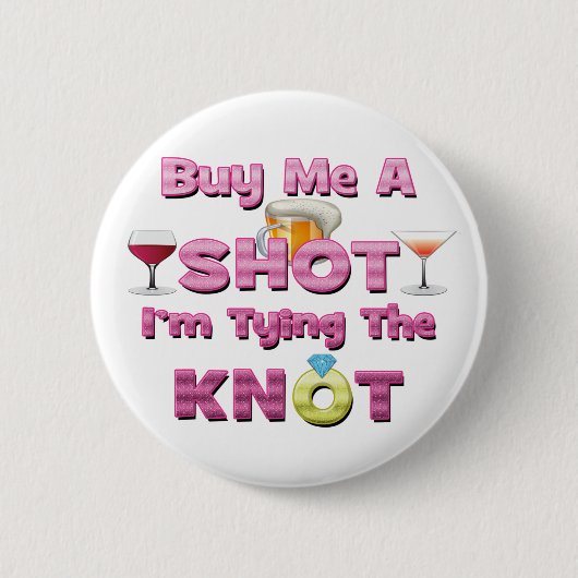 私を私が結び目のことわざの引用文を結んでいる打撃買って下さい 缶バッジ (正面)