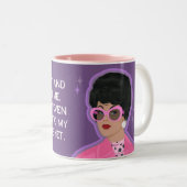 私を私の埋蔵量に浸らせるな！ ツートーンマグカップ (正面右)