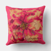 私を秋の花柄の枕絵を描いて下さい クッション (裏面)