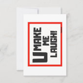 私を笑わせる サンキューカード (正面)