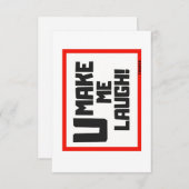 私を笑わせる サンキューカード (正面/裏面)