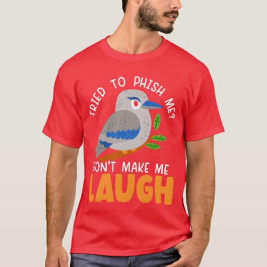 私を笑わせるKookaburra野鳥観察鳥の恋人F Tシャツ (正面)