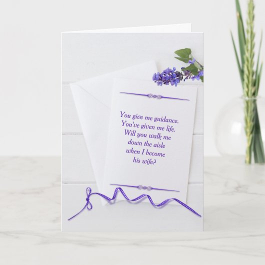 私を結婚通路まで歩いて行こう カード (正面)