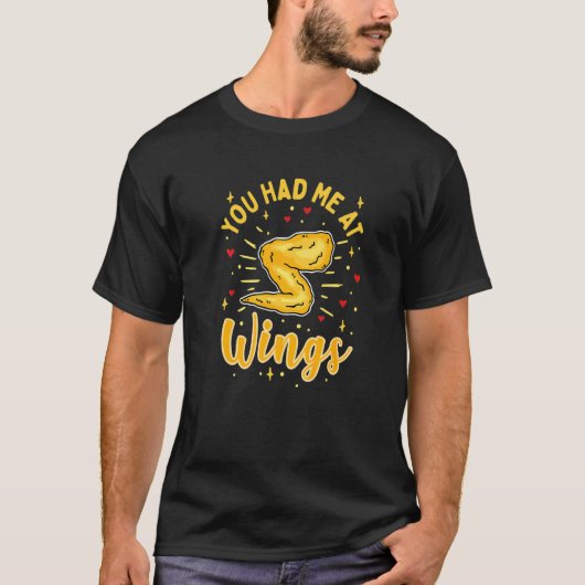 私を翼のチキンウイングに連れて行ってくれた Tシャツ (正面)