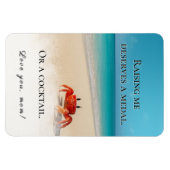 "私を育てることはメダルに値する" - おもしろい Mom Magnet マグネット (横)