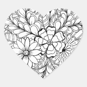 私を花のグループDIYの落書き着色して下さい ハートシール