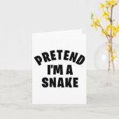 私を蛇だと思って　面白い怠いハロウィン・コスチュームＰ カード (黄色い花)