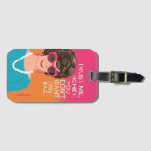 私を蜂蜜、ほしいと思いませんこの袋が信頼して下さい ラゲッジタグ (正面横)