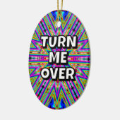 私を裏返し感謝していて セラミックオーナメント (左)
