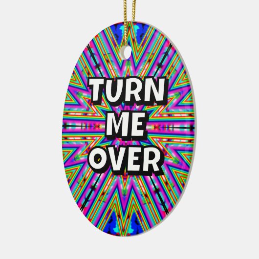 私を裏返し感謝していて セラミックオーナメント (左)