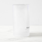 私を補充して下さい フロストグラスビールジョッキ (中央)