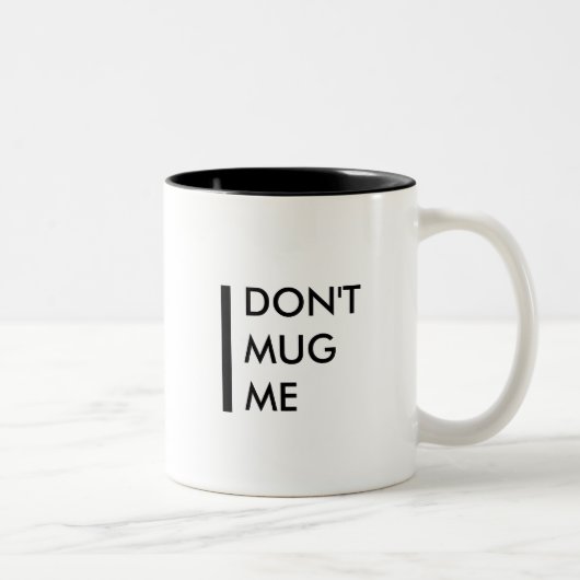 私を襲わないで下さい ツートーンマグカップ (右)