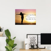 私を見た秋の夕日 ポスター (ホームオフィス)