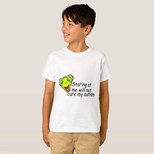 私を見つめても自閉症は治らない(エイリアン) Tシャツ (正面フル)