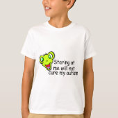 私を見つめても自閉症は治らない(エイリアン) Tシャツ (正面)