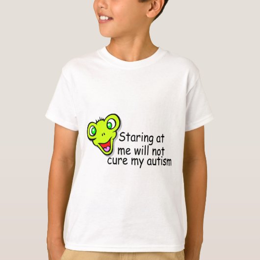 私を見つめても自閉症は治らない(エイリアン) Tシャツ (正面)