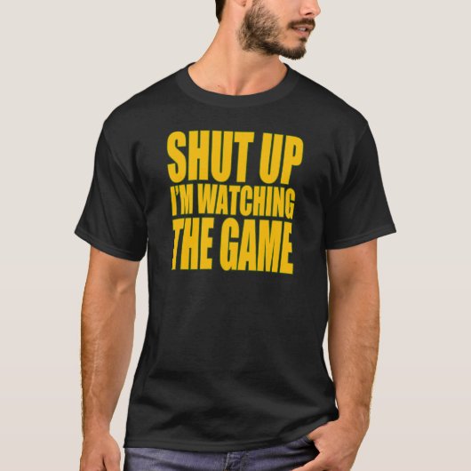 私を見ていますゲームを締めて下さい Tシャツ (正面)