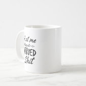 私を見て結婚したおもしろい新婦 コーヒーマグカップ (正面左)