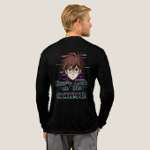 私を見るな、馬鹿野郎 トライブレンドTシャツ (背面全体)