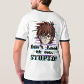 私を見るな、馬鹿 Tシャツ (裏面)