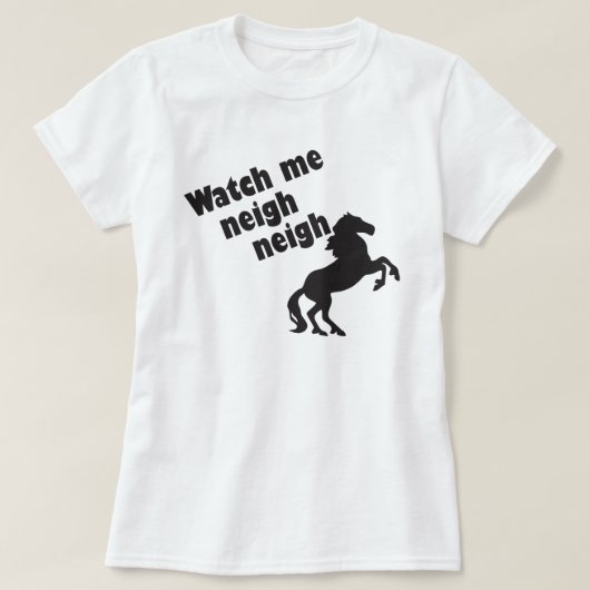 私を見るニグNEIGH Tシャツ (デザイン正面)