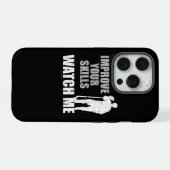 私を見る(ホッケー) iPhoneケース (裏面横)